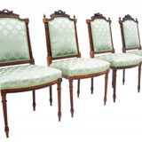 Quatre chaises de style rocaille, France.
