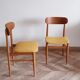 Lot of 2 50s signed Italian design chairs