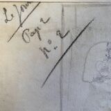 Pair of old cartoons Presse signed Dandurand and Berly