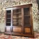 Three door mahogany bookcase from napoleon iii period xix eme century