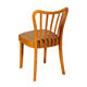 6 Upholstered wooden Mid century Dining Chairs