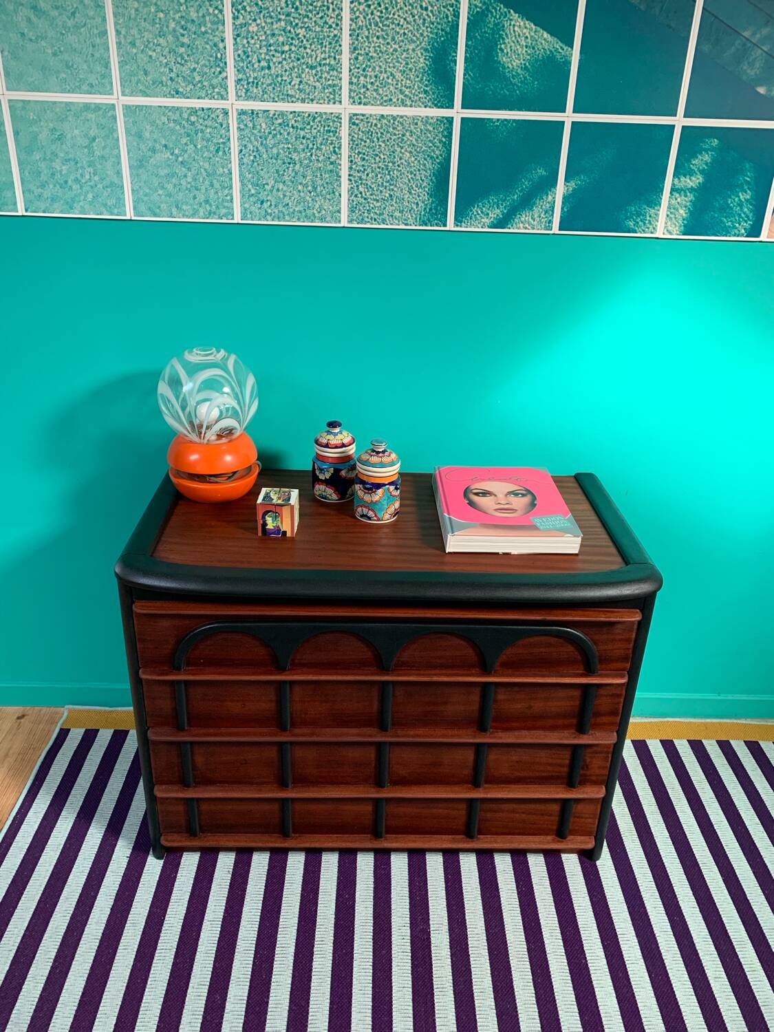 Vintage Scandinavian Art Deco chest of drawers