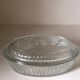 Molded glass table butter tray cow décor