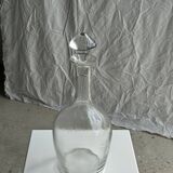 Very large glass decanter with spinning top H36