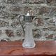 Antique pressed glass and silver-plated jug – Decorative wine pitcher H30 cm