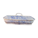 Porte savon en faience bleu de sarreguemines