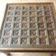 Colonial-style wooden square coffee table