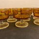 12 Luminarc cups in orange glass, France, 1970