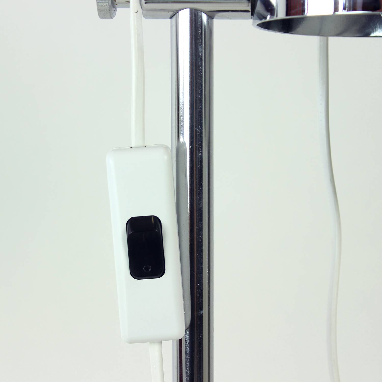 Vintage Combi Lux Chrome Double Spotlight Floor Lamp, Czechoslovakia, 1970s