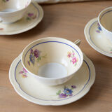 Coffee cups x5 - porcelain