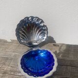 Silver plated butter dish shell 1950