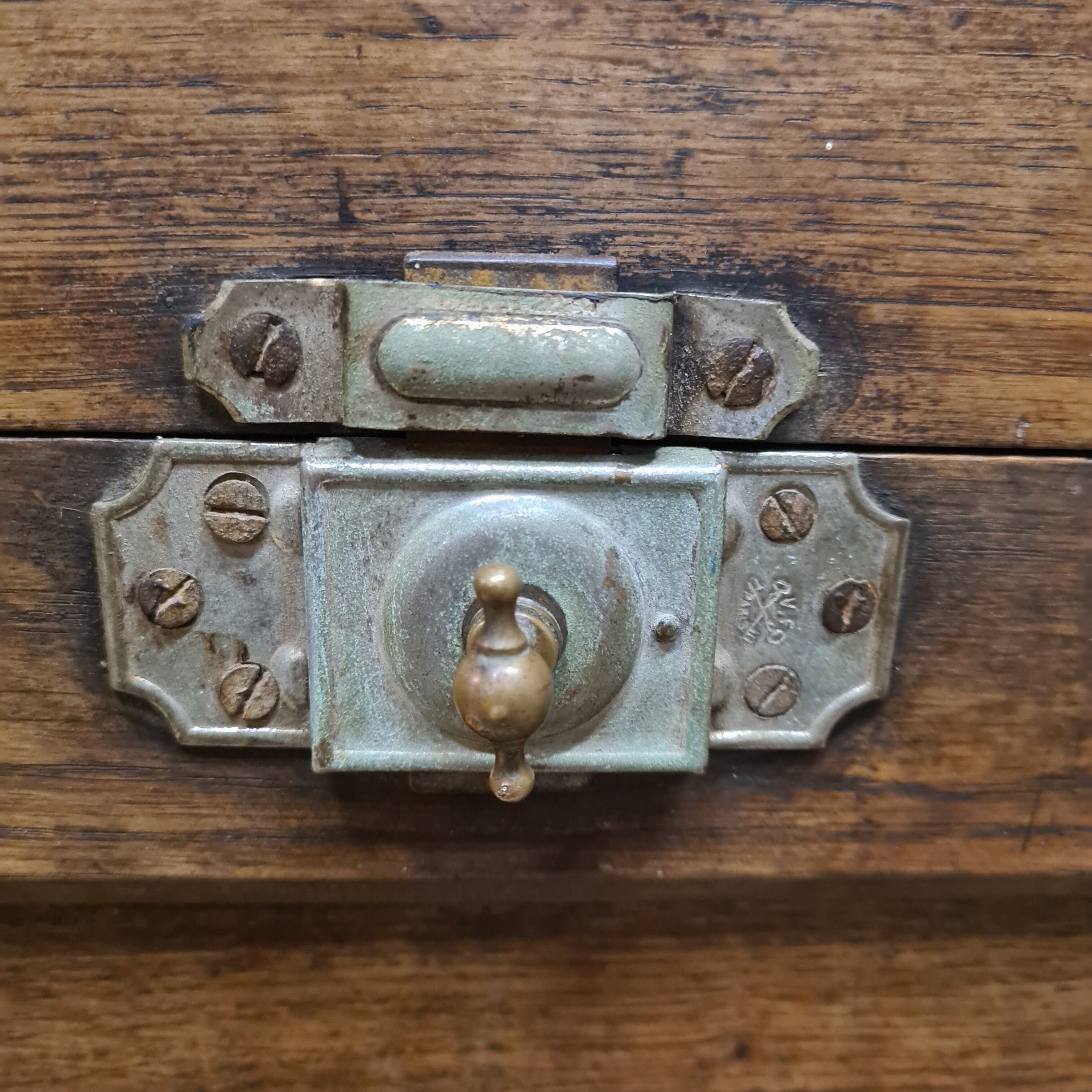Old michaud brand cooler cabinet in solid oak