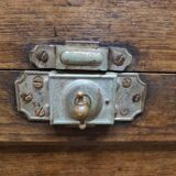 Old michaud brand cooler cabinet in solid oak