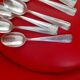12 dessert spoons in silver metal from the 60s