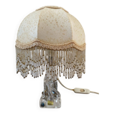 Lampe de chevet torsadé en cristal de Baccarat ancien