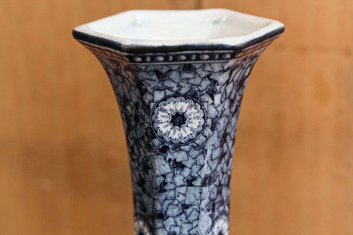 Delft baluster vase