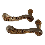 Gold door handles