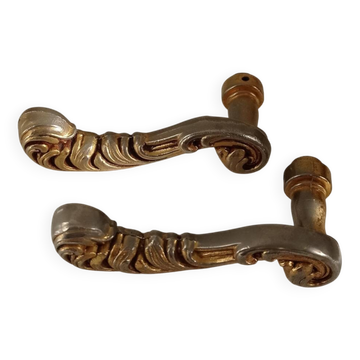 Gold door handles