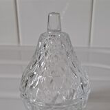 Glass pear candy box
