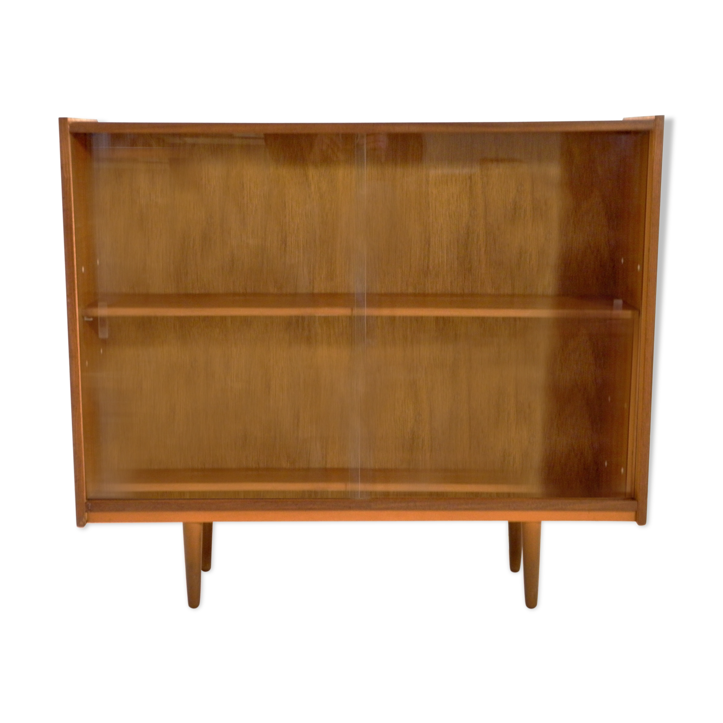 Low library, 1960s teak display case