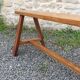 Banc Vintage en chêne massif, 1950s
