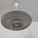Suspension extensible métal blanc laqué, suède années 70/80