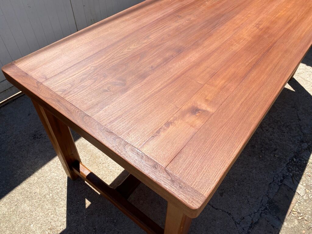 Solid oak dining farmhouse table 1980