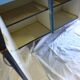 Buffet in blue and yellow formica