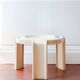 Kartell 4905 beige coffee table design by Giotto Stoppino