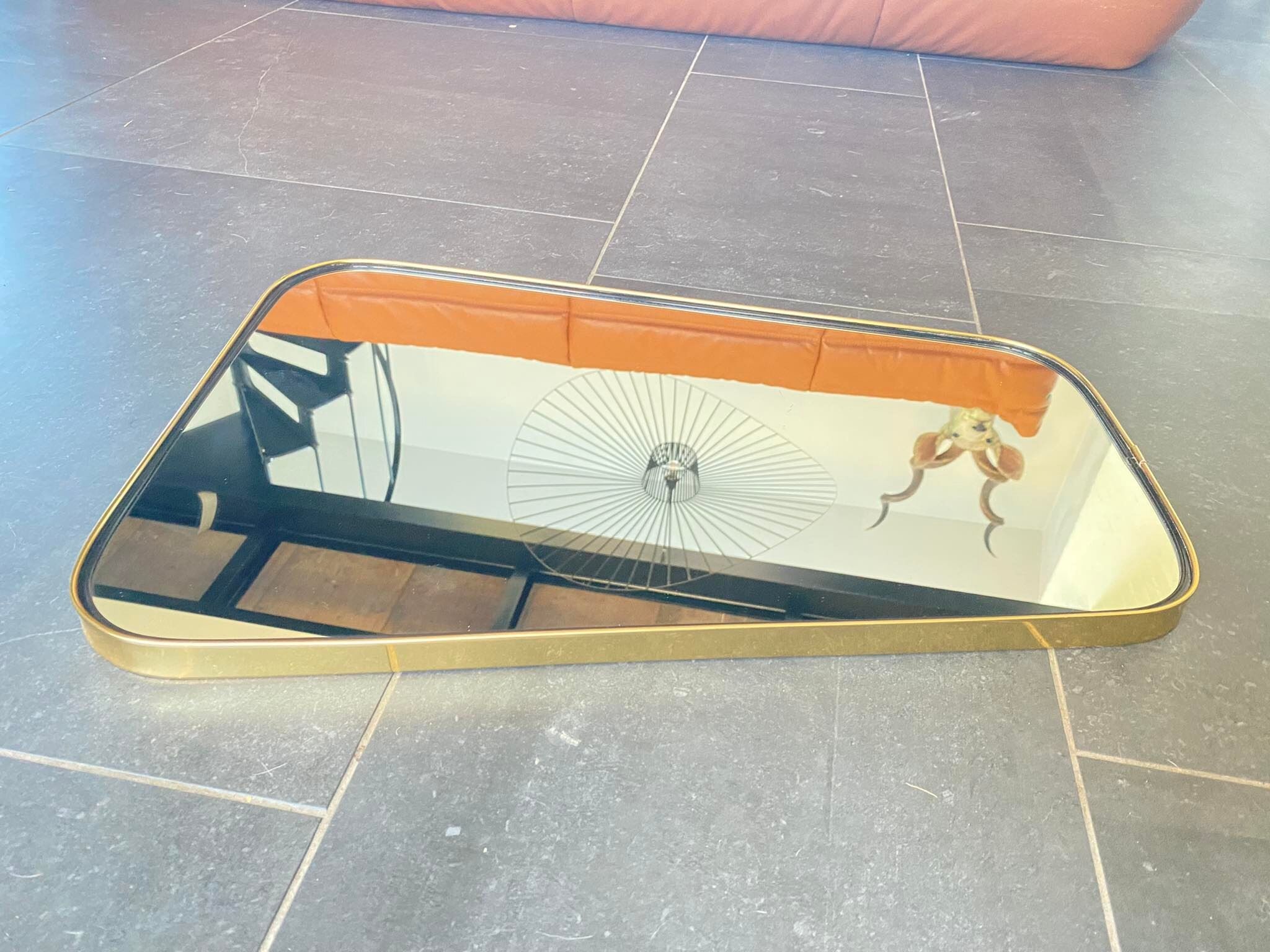 Trapezoidal vintage mirror