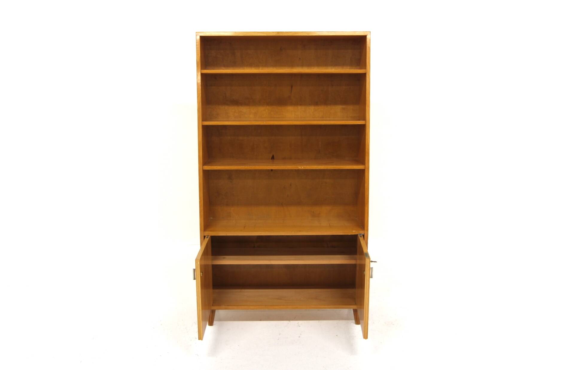 Scandinavian elm bookcase, Sweden, 1960