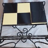 Iron table & earthenware from 1950/60