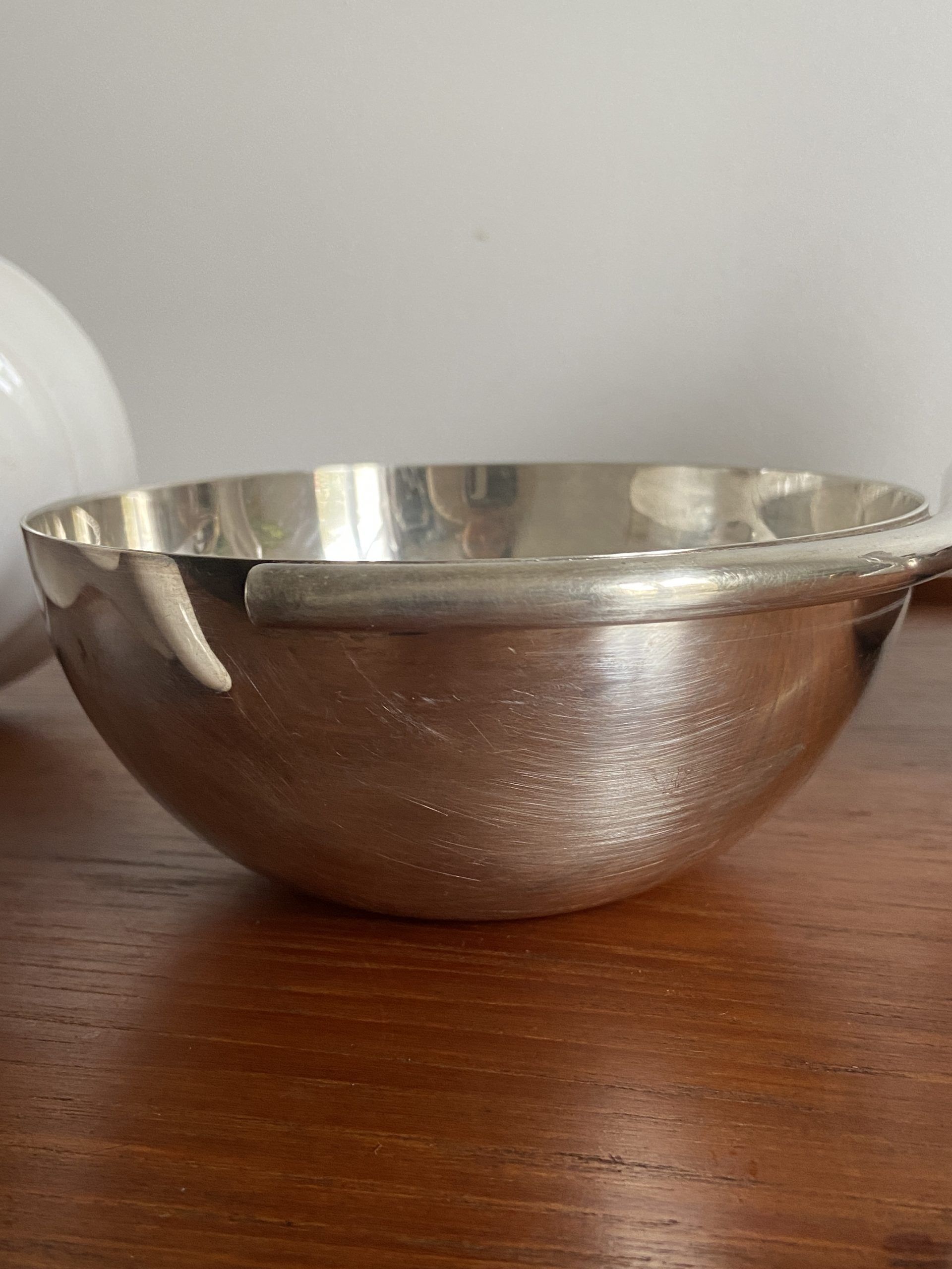 Empty dish pocket in silver metal made in italy