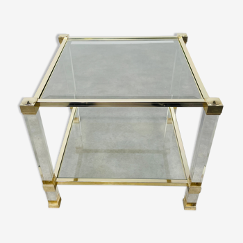 Table basse Pierre Vandel plexiglas carrée