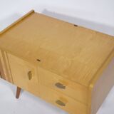 Mini Sideboard with Inlays Cabinet 1960s