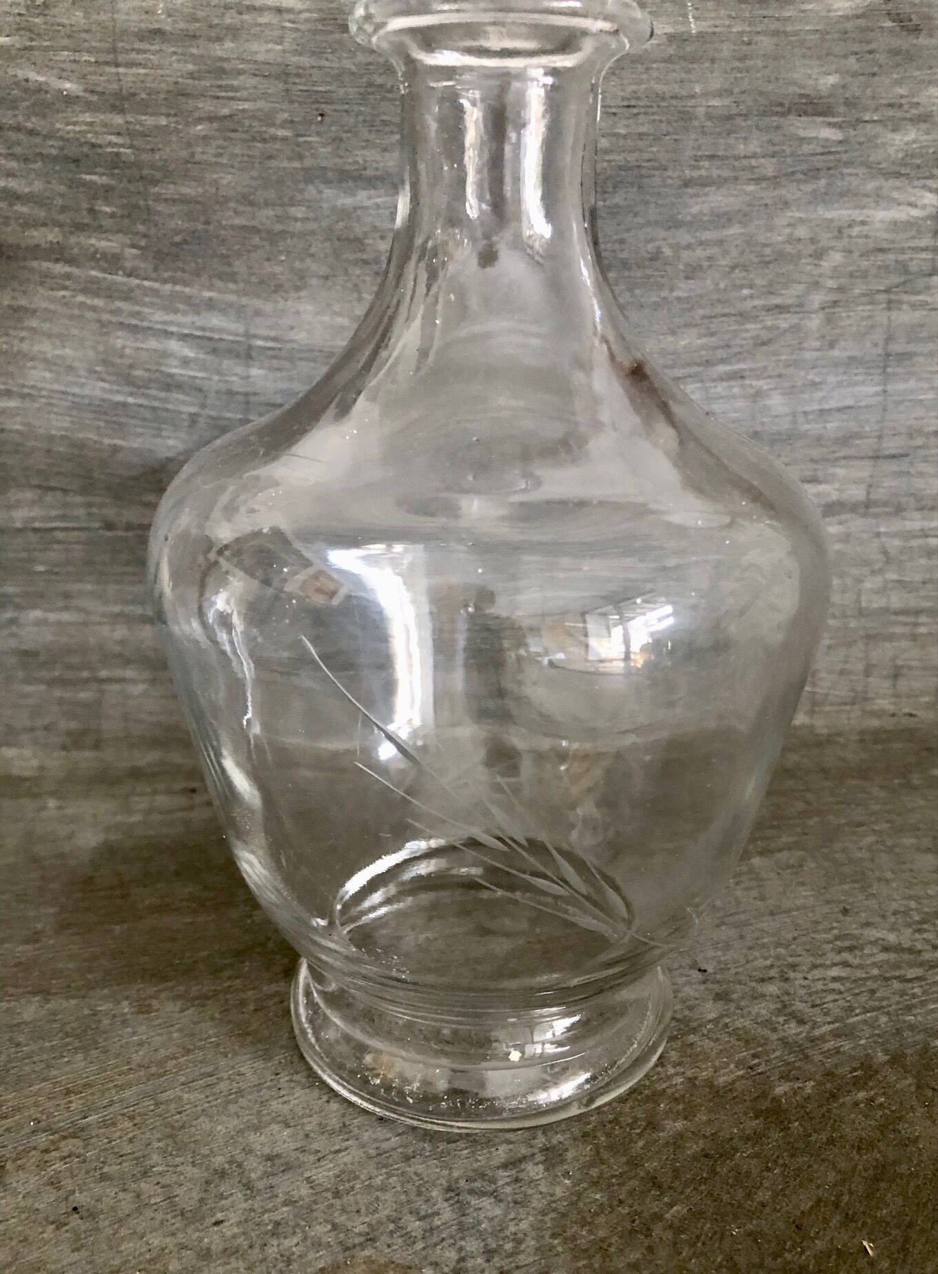 Carafe en verre années 60/70