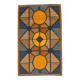 Scandinavian 20th century modern flat weave rug by Britta Swefors. 212 X 13