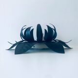 Black metal flower ceiling light
