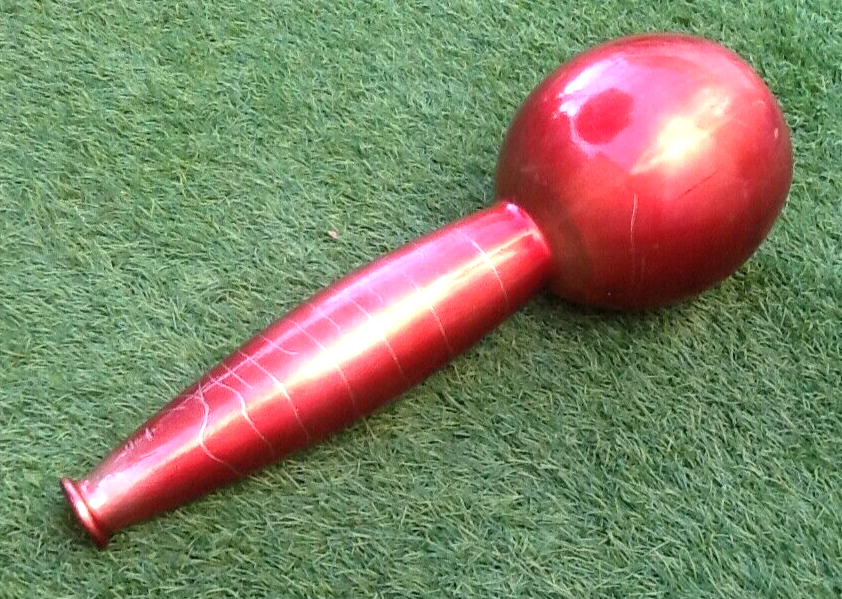 1970s Vase / Soliflore (large model) Ball shape with slender neck Painted glass with...