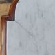 Console, plateau en marbre blanc