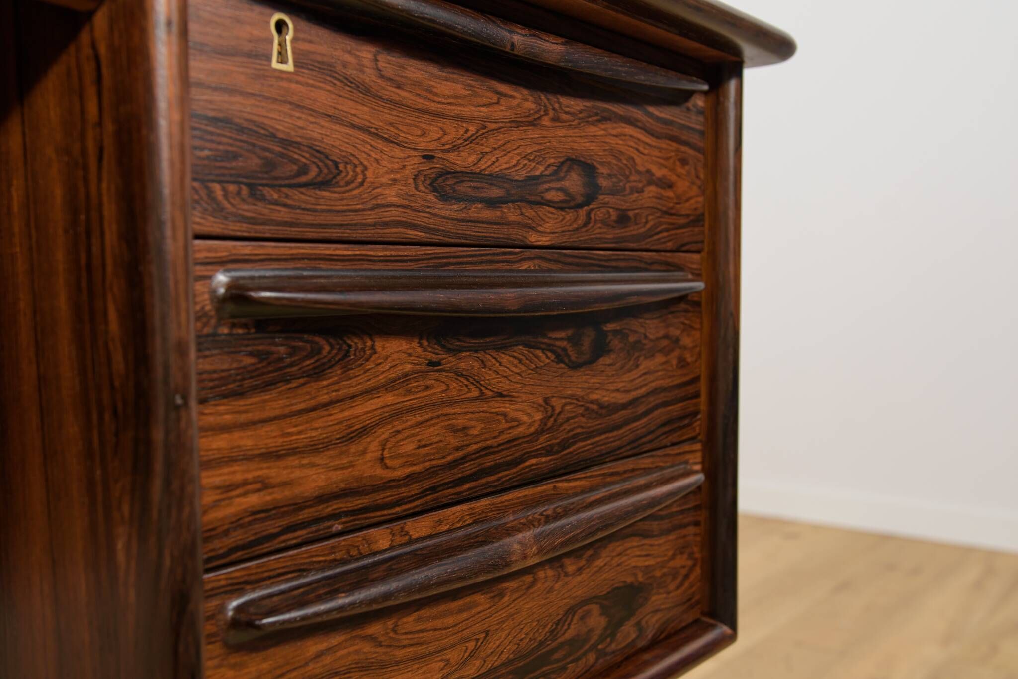 Mid-Century Rosewood Desk by Svend Åge Madsen for Falster Møbelfabrik, Denmark, 1960s