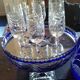 Champagne cellar and its 12 flutes in Crystal of Lorraine
