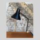 Lampe d'architecte par E.S Horn, Danemark , 1980s , noir