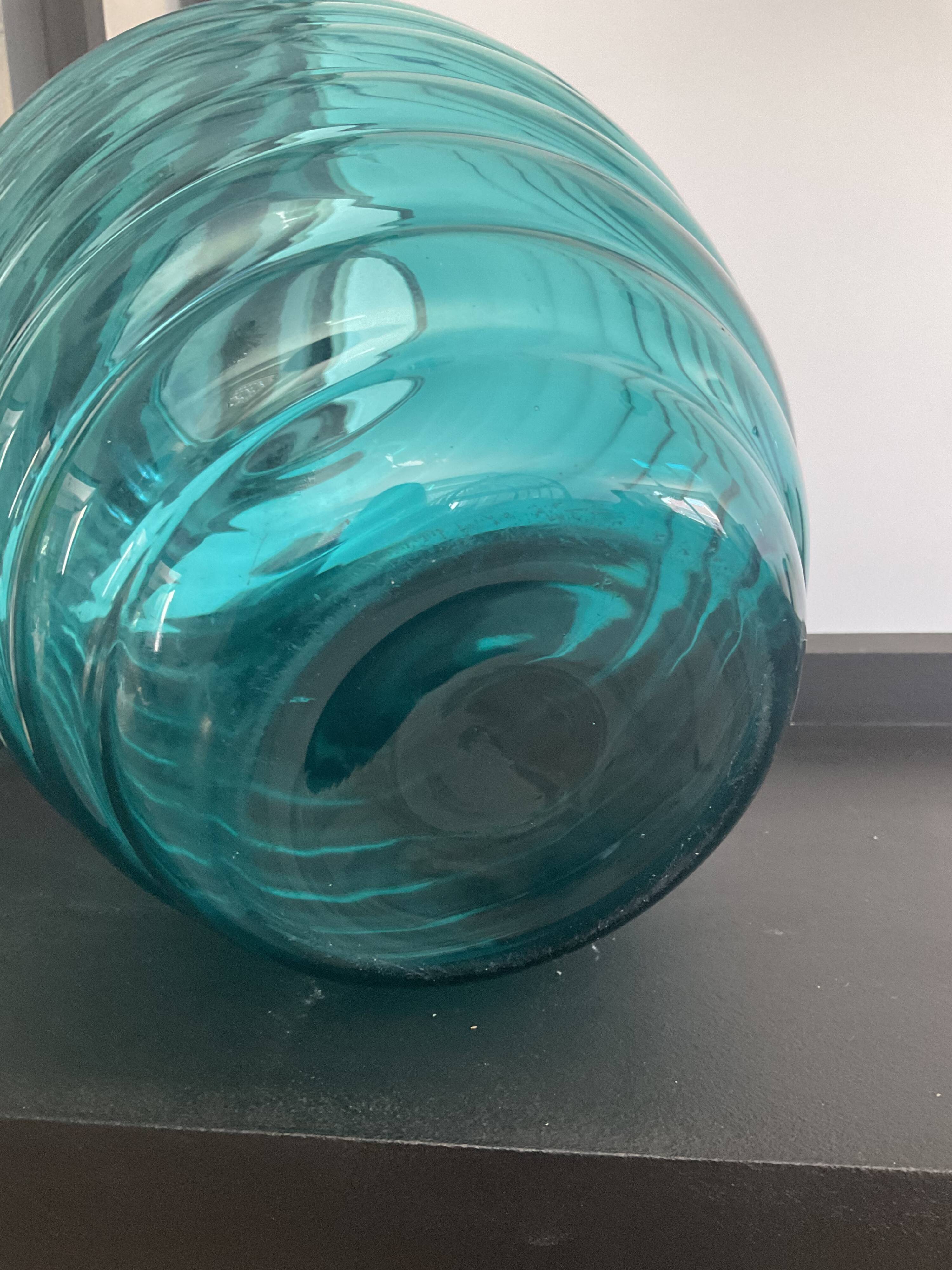 Vintage vase in glass paste