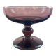 Coupe a fruits en verre améthyste