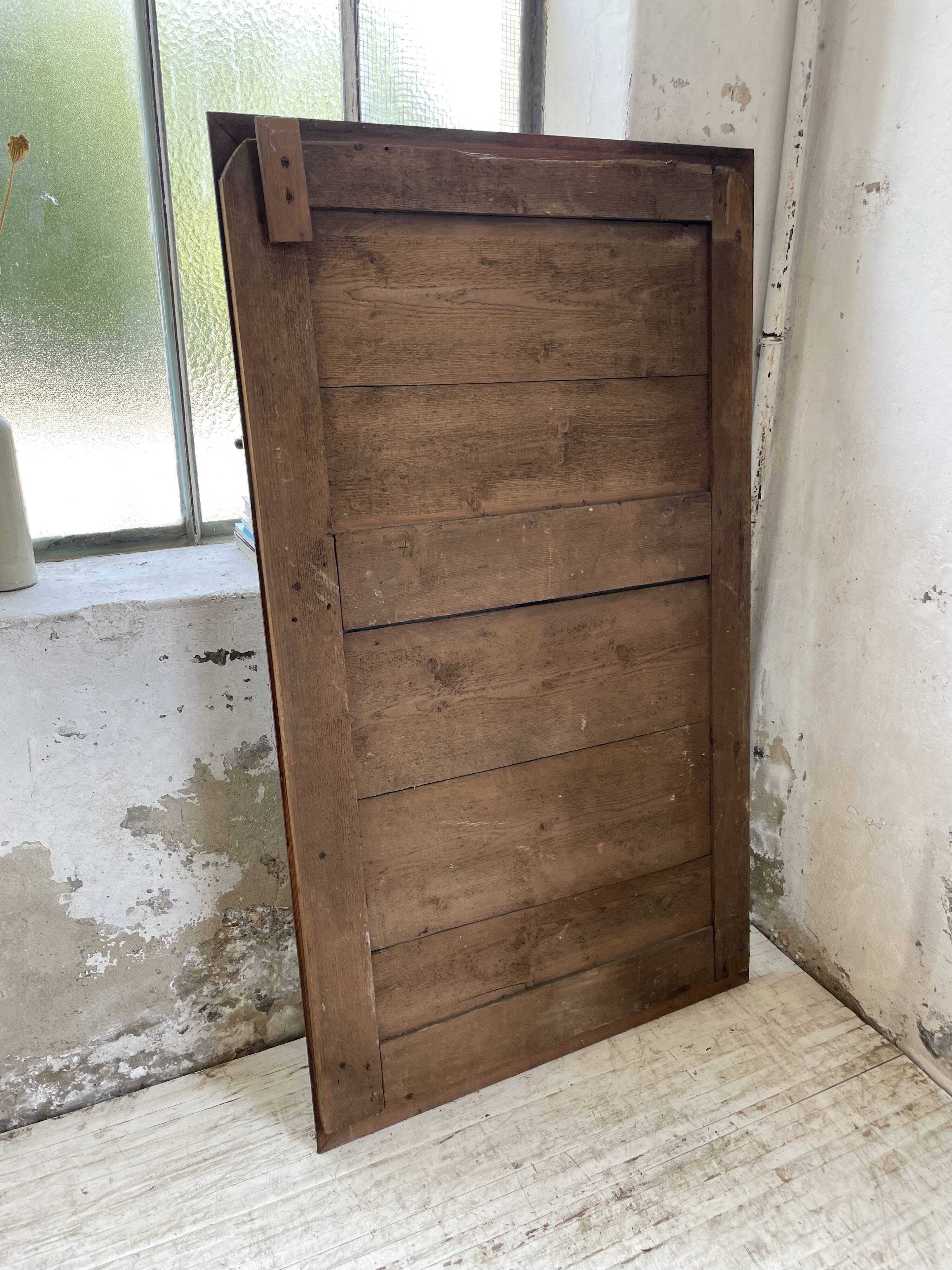 Late 19th century XL wooden mirror