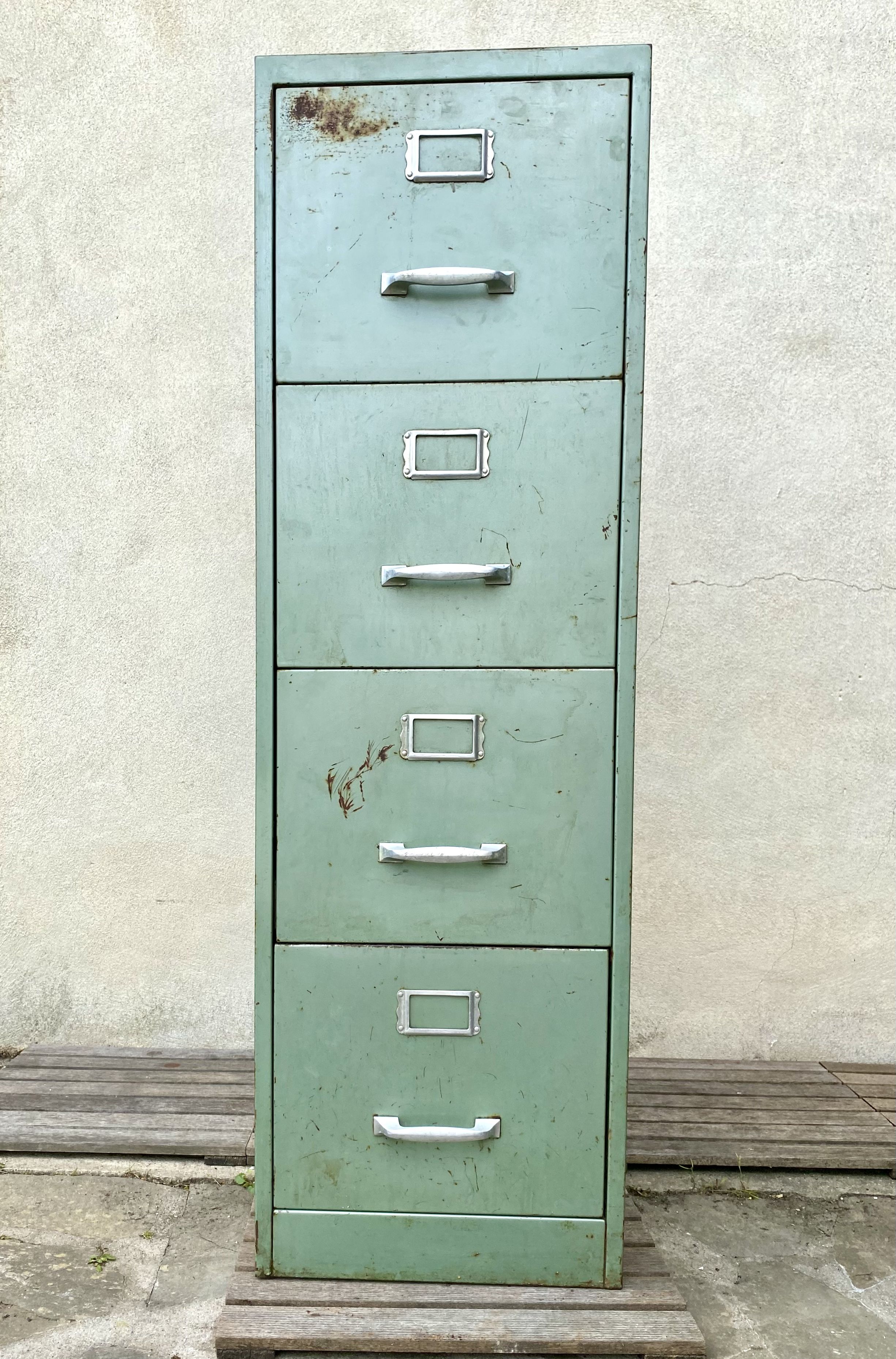 Metal column 4 drawers, 70s
