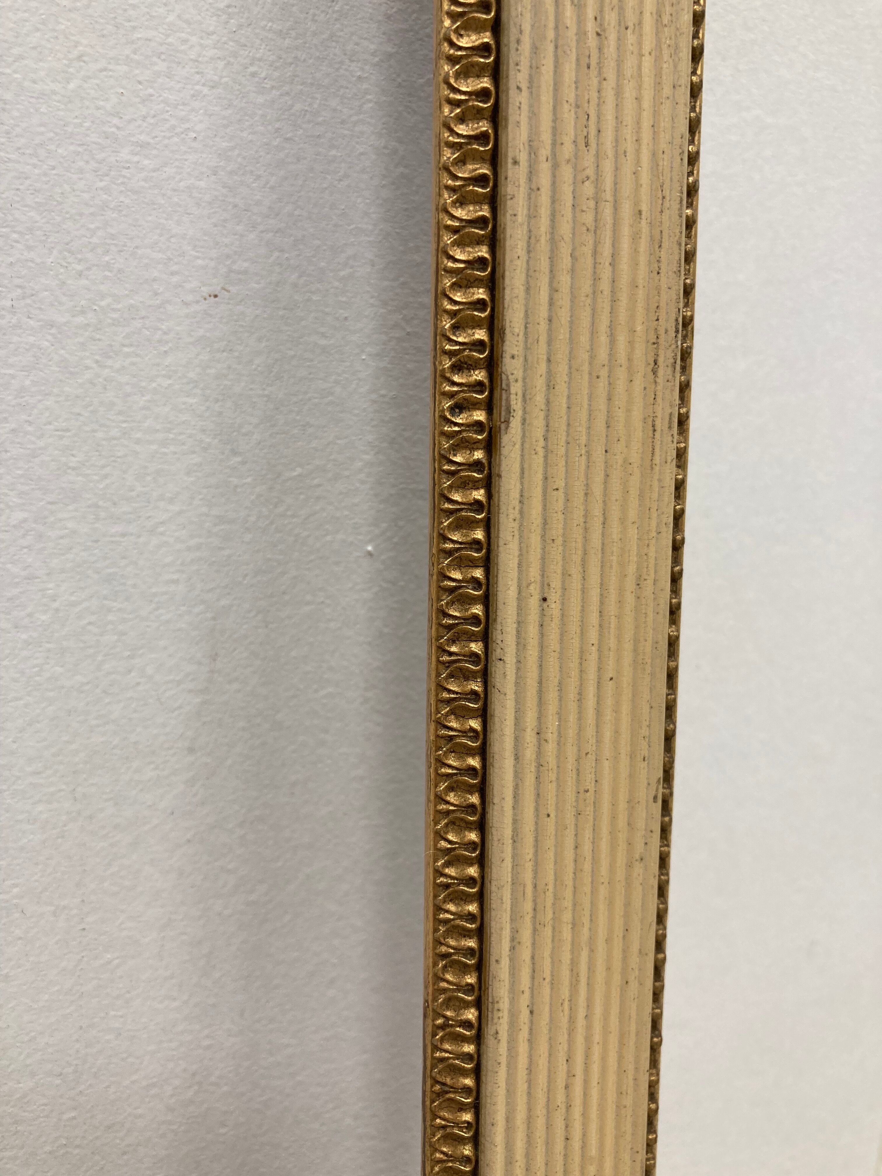 Vintage cream and gold frame