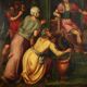 The Continence of Scipio, oil on panel, Italy 17th century.
