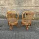 Paire de fauteuils en rotin